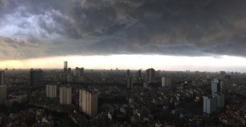 mưa dông, gió giật, Hà Nội