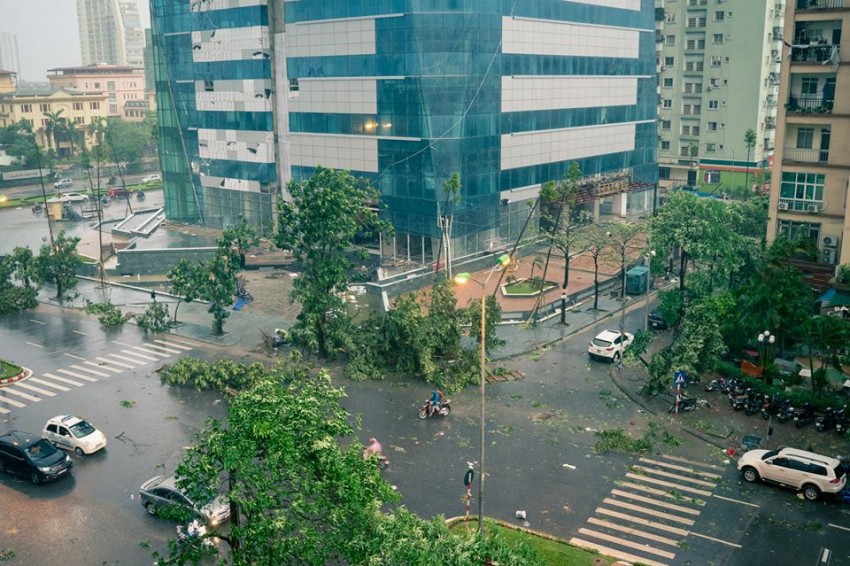 mưa dông, gió giật, Hà Nội