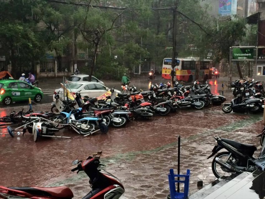 mưa dông, gió giật, Hà Nội