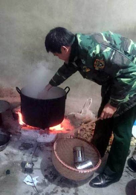đụng lợn, không khí tết, Tết Bính Thân, gói bánh chưng