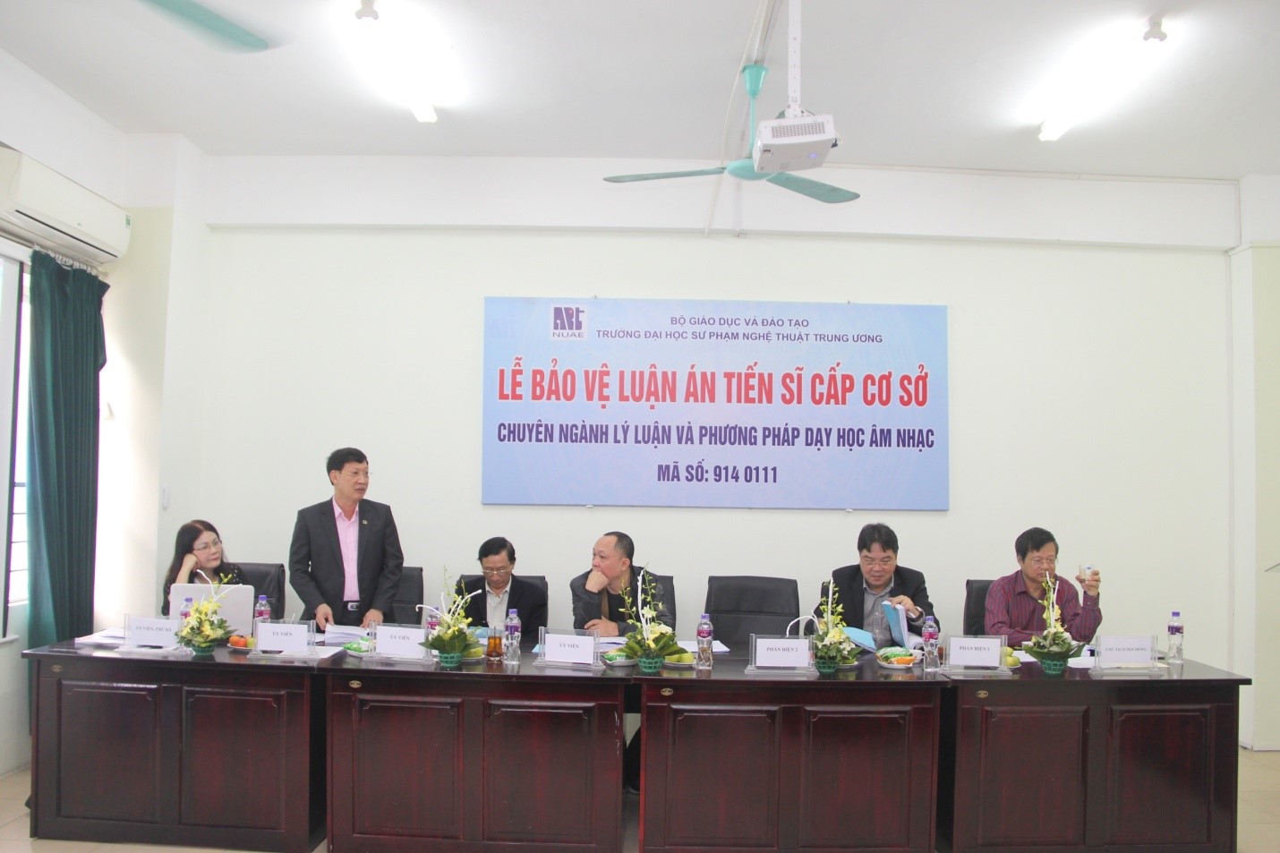 Lễ bảo vệ luận án tiến sĩ cấp cơ sở chuyên ngành Lý luận và Phương pháp dạy học Âm nhạc của NCS Nguyễn Thị Lưu An