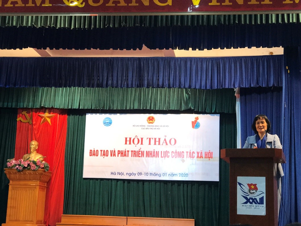 Hội thảo “Đào tạo và phát triển nhân lực Công tác xã hội”