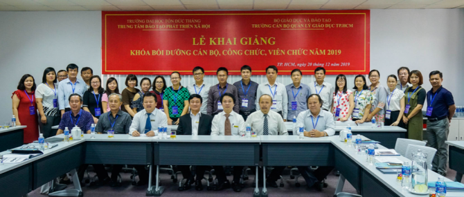 Khai giảng lớp bồi dưỡng cán bộ, công chức, viên chức cho Trường cán bộ quản lý giáo dục Thành phố Hồ Chí Minh