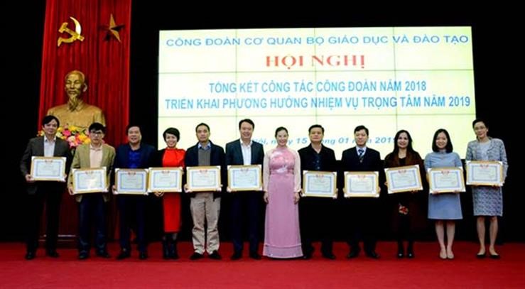 Công đoàn Cơ quan Bộ GD&ĐT tổng kết công tác công đoàn năm 2018