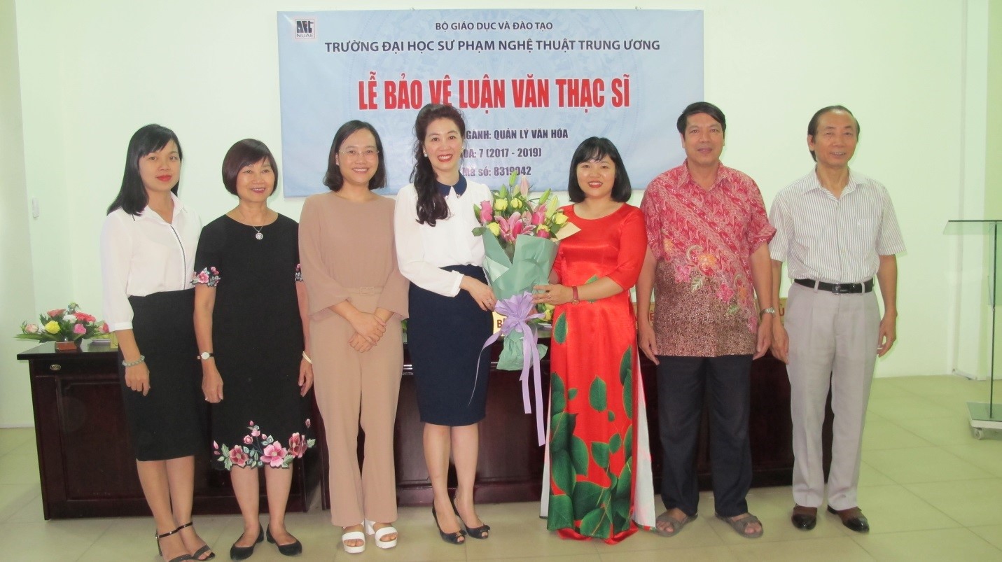 Lễ bảo vệ luận văn của học viên Nguyễn Thị Hoa (K7) -  Chuyên ngành Quản lý văn hóa