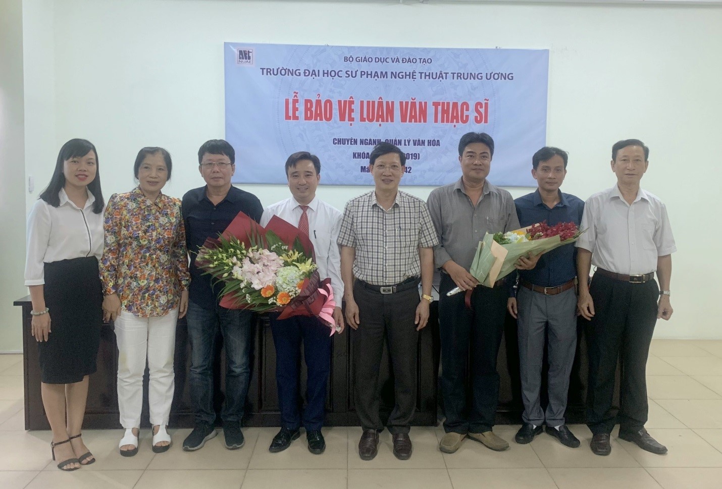 Lễ bảo vệ luận văn của hai học viên Lê Thanh Lâm   và Nguyễn Văn Huy (K7) - Chuyên ngành Quản lý văn hóa