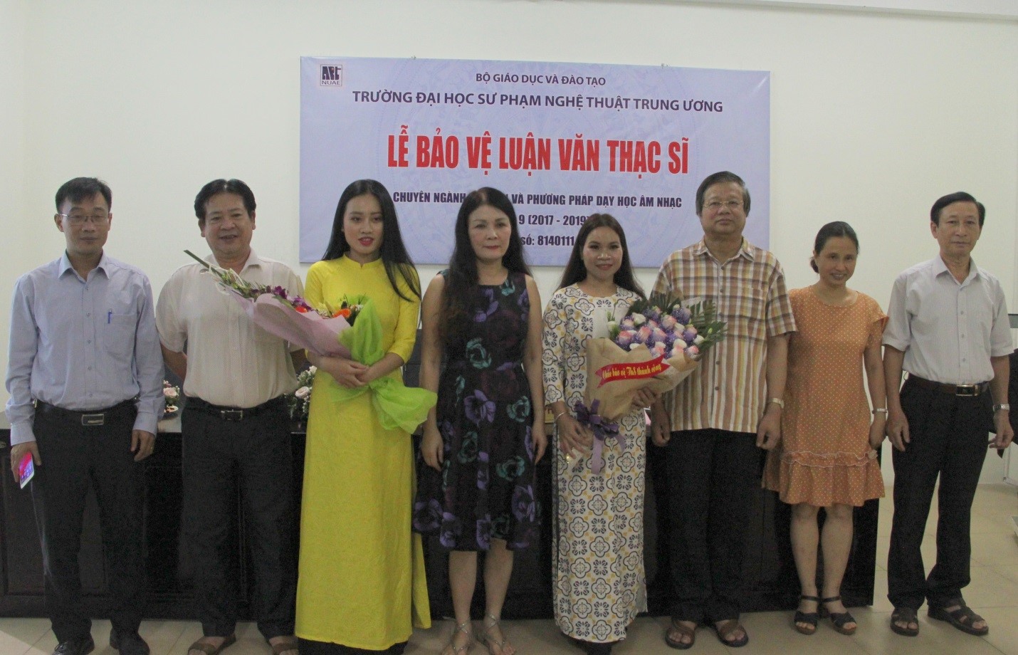 Lễ bảo vệ luận văn của các học viên Trần Thị Khanh và Trần Thị Cúc (K9) - Chuyên ngành Lý luận và Phương pháp dạy học Âm nhạc