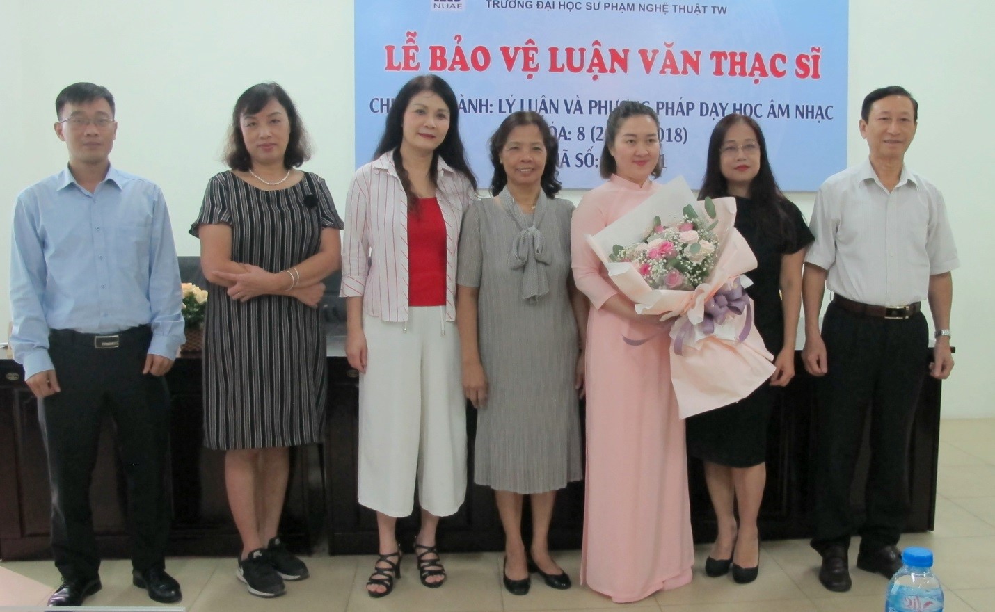 Lễ bảo vệ luận văn của học viên Phạm Thị Phương Nga (K5) - Chuyên ngành Lý luận và Phương pháp dạy học Âm nhạc