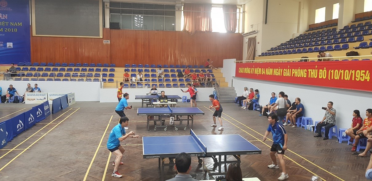 Sôi động Giải bóng bàn Cúp Hội Nhà báo Việt Nam lần thứ XII –  năm 2018