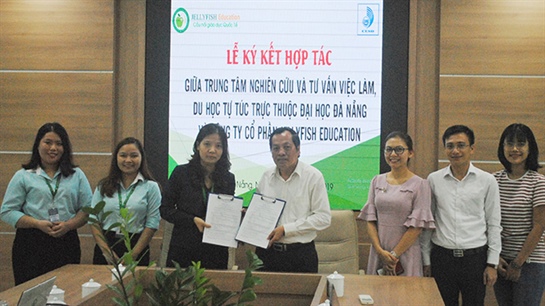 Trung tâm nghiên cứu và tư vấn việc làm, du học tự túc ĐHĐN hợp tác với Công ty Jellyfish Education hỗ trợ du học và việc làm cho sinh viên