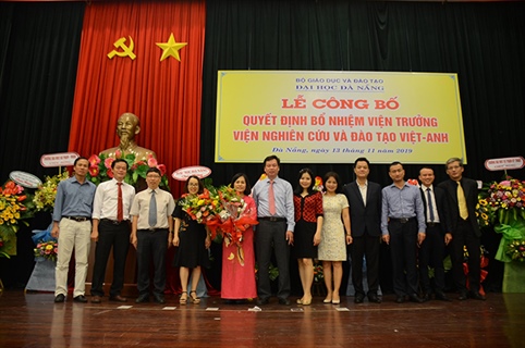 Lễ Công bố Quyết định bổ nhiệm Viện Trưởng Viện Nghiên cứu và Đào tạo Việt - Anh, Đại học Đà Nẵng nhiệm kỳ 2019-2024