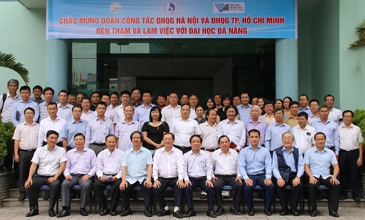 Đại học Đà Nẵng làm việc với hai Đại học Quốc gia Hà Nội, Thành phố Hồ Chí Minh: Kết nối, hợp tác vì sự phát triển vùng và đất nước