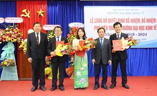 Các đơn vị thành viên của Đại học Đà Nẵng bổ nhiệm lại, bổ nhiệm các Phó Hiệu trưởng nhiệm kỳ 2019-2024