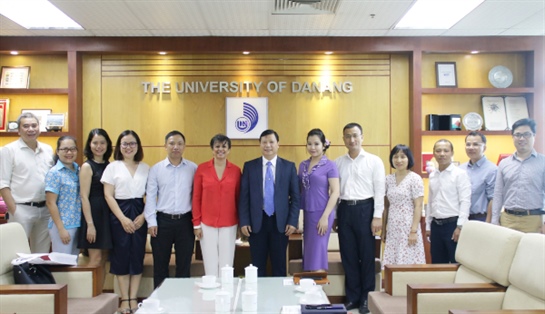 Lãnh đạo Đại học Đà Nẵng tiếp Giám đốc Tổ chức Đại học Pháp ngữ khu vực Châu Á-Thái Bình Dương