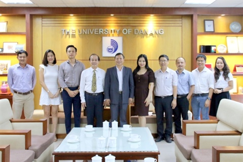 Lãnh đạo Đại học Đà Nẵng tiếp Trung tâm Khảo thí tiếng Anh quốc tế Đà Nẵng