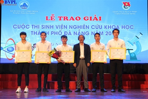 Sinh viên Trường Đại học Bách khoa - ĐHĐN đạt nhiều giải cao Cuộc thi sinh viên nghiên cứu khoa học thành phố Đà Nẵng 2019