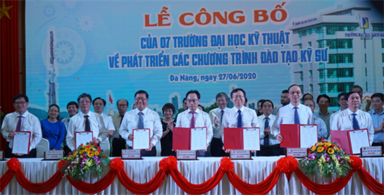 Trường Đại học Bách khoa-Đại học Đà Nẵng đăng cai Lễ Công bố phát triển các chương trình đào tạo kỹ sư cùng 06 trường đại học kỹ thuật hàng đầu Việt Nam