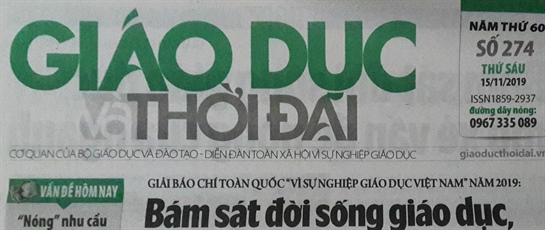 Phát hành Chuyên trang trên Báo Giáo dục và Thời đại chào mừng 25 năm xây dựng và phát triển Đại học Đà Nẵng (1994-2019)