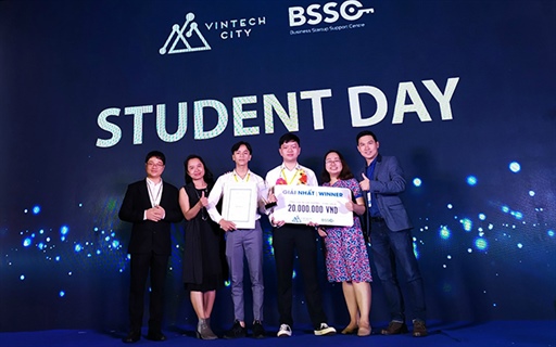 Sinh viên Trường Đại học Sư phạm Kỹ thuật - ĐHĐN đạt Giải Nhất Cuộc thi Ươm mầm ý tưởng khởi nghiệp sáng tạo do VinTech City tổ chức