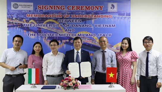 Đại học Đà Nẵng ký kết Thỏa thuận hợp tác với Đại học Bách khoa Milan, Ý