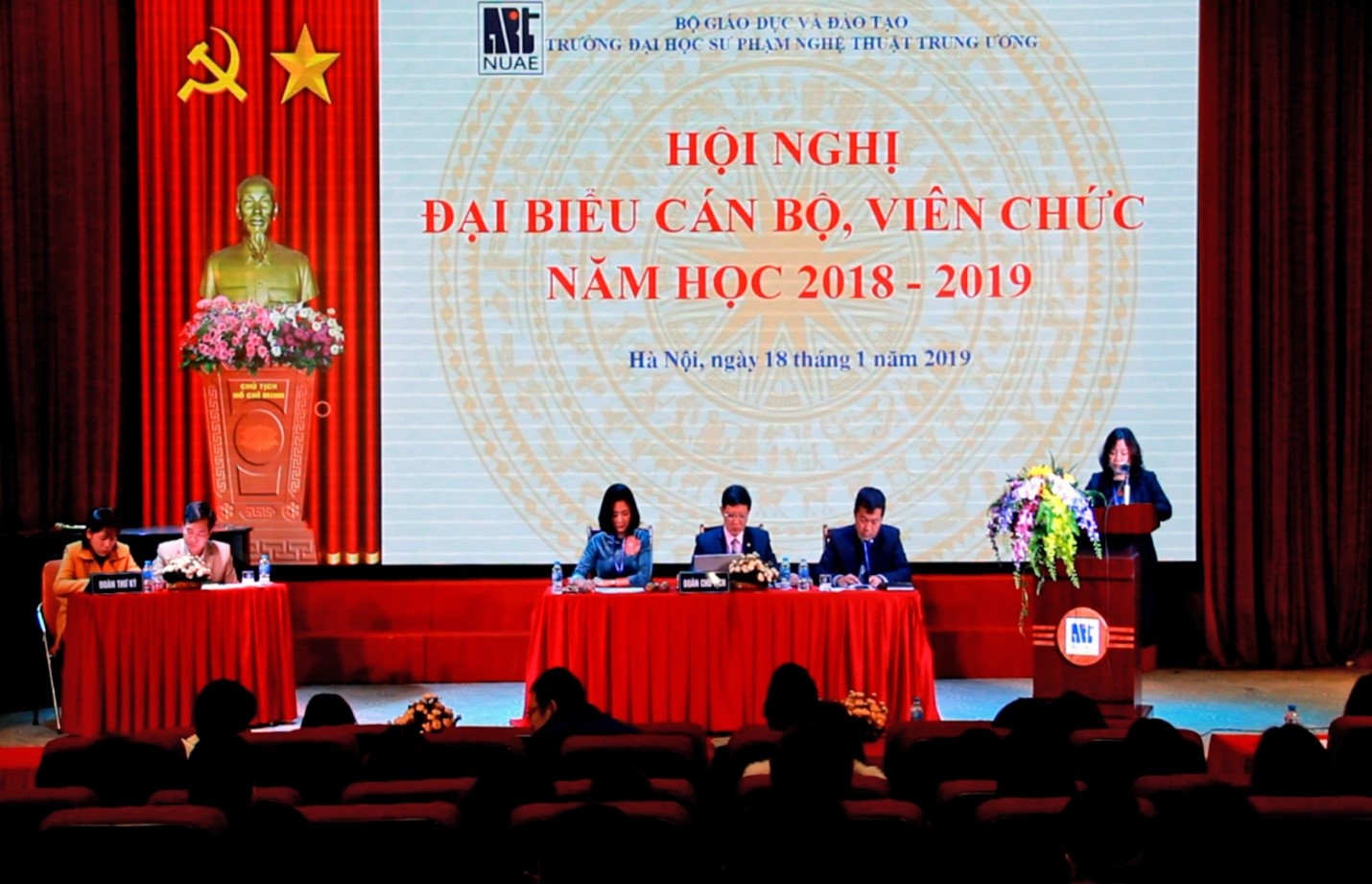 Hội nghị Đại biểu Cán bộ viên chức Trường ĐHSP Nghệ thuật TW năm học 2018 - 2019