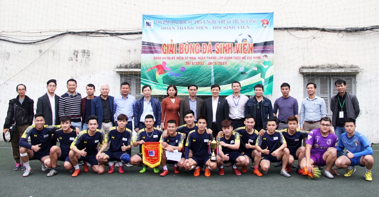 Chung kết và bế mạc Giải bóng đá sinh viên Trường ĐHSP Nghệ thuật TW năm 2019