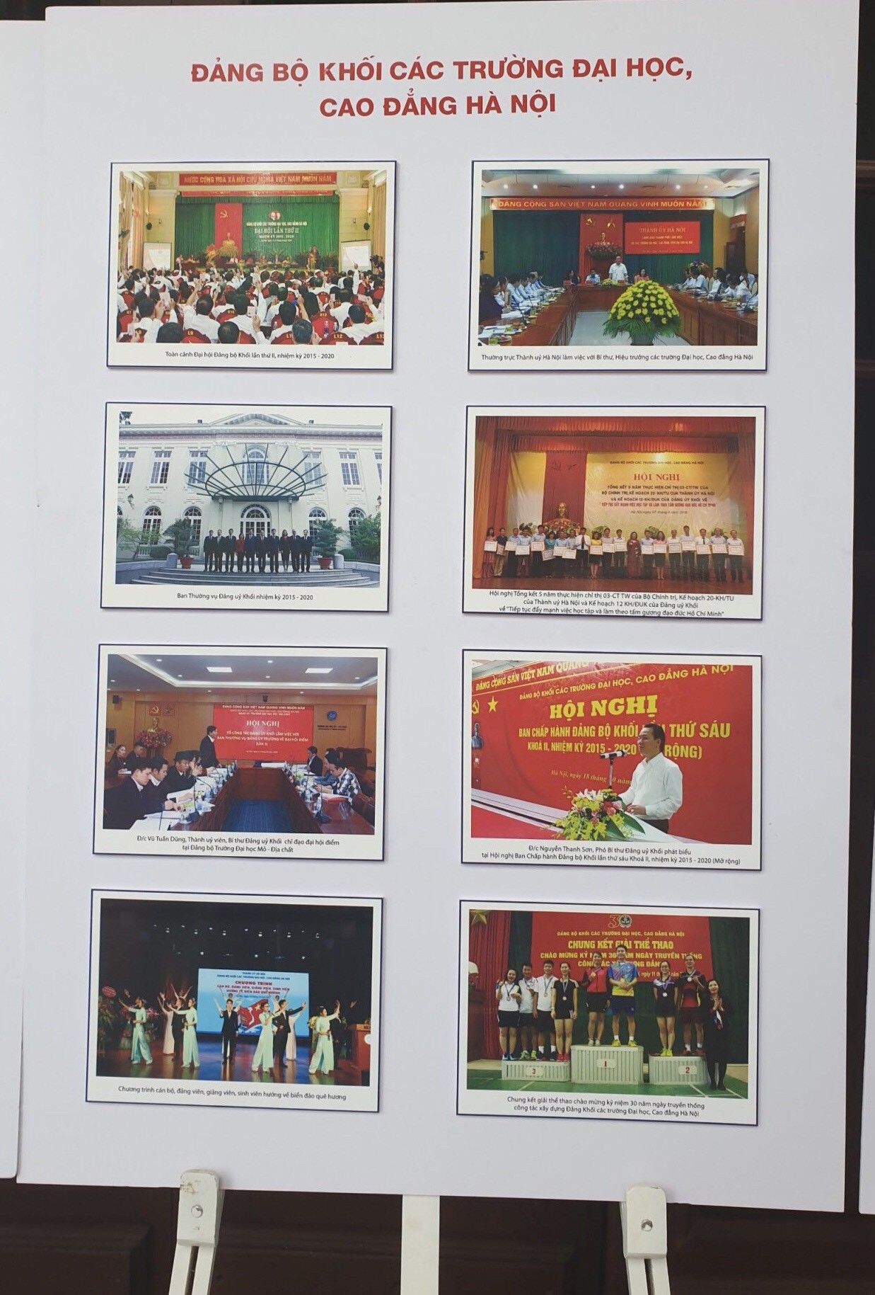 Đoàn đại biểu Trường ĐHSP Nghệ thuật TW dự Đại hội đại biểu Đảng bộ Khối các trường Đại học, Cao đẳng Hà Nội lần thứ III, nhiệm kỳ 2020-2025