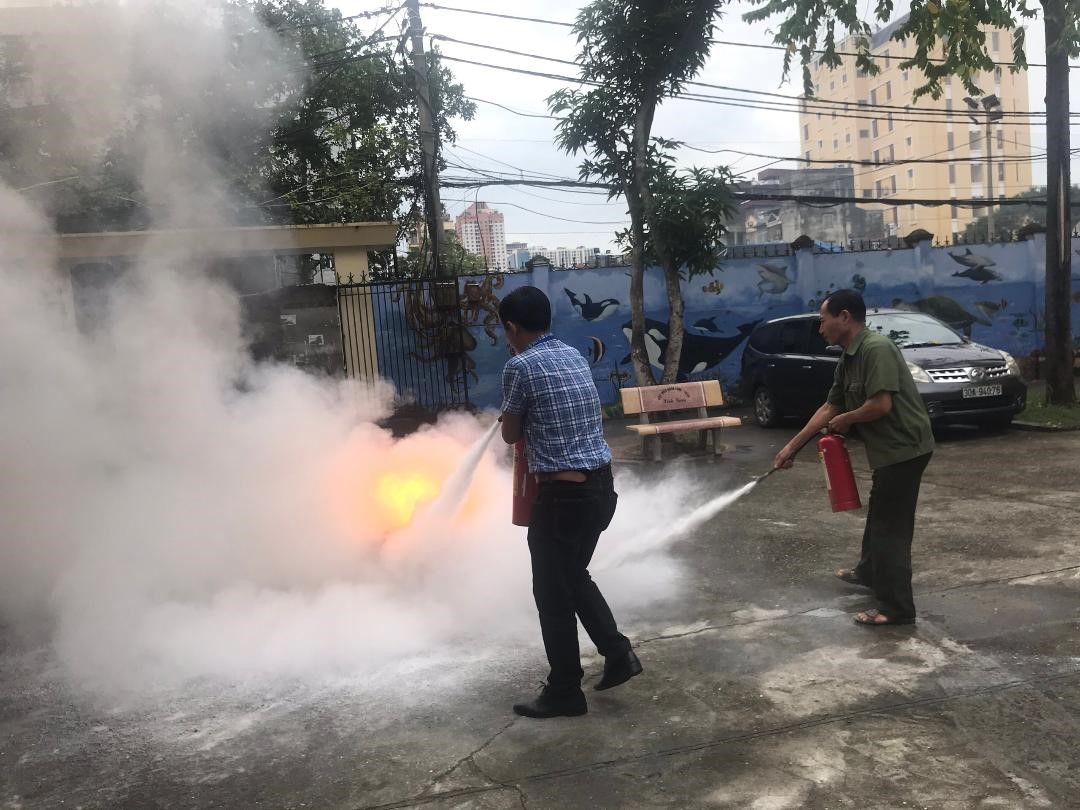 Tập huấn nghiệp vụ Phòng cháy chữa cháy và cứu nạn cứu hộ năm 2019 tại Trường ĐHSP Nghệ thuật TW