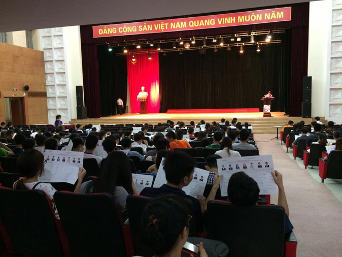 Sinh viên Học viện Công nghệ Bưu chính Viễn thông sẵn sàng cho đợt sinh hoạt chính trị lớn nhất của cả nước