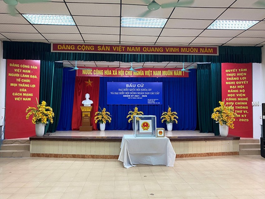 Học viện Công nghệ Bưu chính Viễn thông hoàn tất công tác chuẩn bị cho ngày bầu cử đại biểu Quốc hội khóa XV và đại biểu HĐND các cấp nhiệm kỳ 2021 – 2026