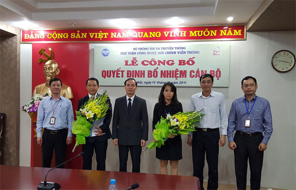 Lễ công bố quyết định bổ nhiễm cán bộ