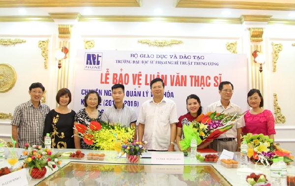Lễ bảo vệ luận văn Thạc sĩ của hai học viên Chu Phương Anh và Nguyễn Trọng Vinh