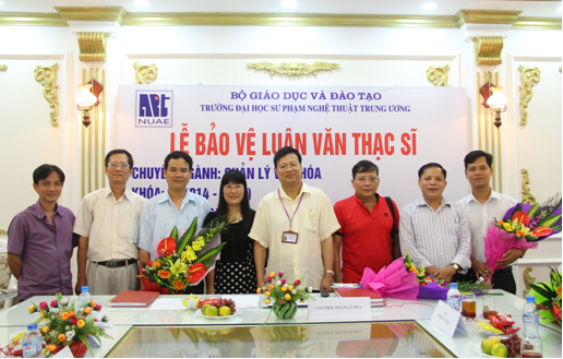 Lễ bảo vệ luận văn Thạc sĩ của hai học viên Phạm Thành Nguyên và Lê Tuấn Đạt