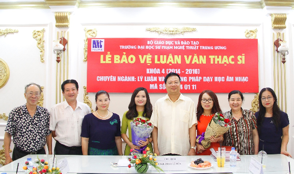 Lễ bảo vệ luận văn Thạc sĩ của hai học viên Nguyễn Thị Đoài và Hồ Thị Thúy Hồng