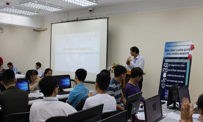 Sinh viên PTIT diễn tập An toàn thông tin “Tấn công chiếm quyền điều khiển Website”