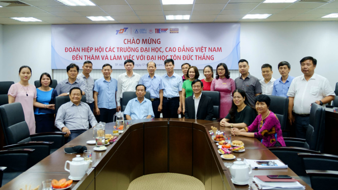 Hiệp hội đại học, cao đẳng Việt Nam thăm và làm việc với Đại học Tôn Đức Thắng Lần thứ 2