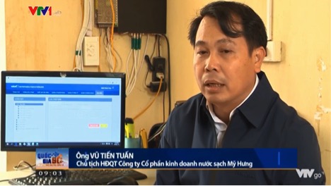 VTV1 PHÁT PHÓNG SỰ VỀ GIẢI PHÁP QUẢN LÝ CHỈ SỐ ĐỒNG HỒ NƯỚC EZWATER CỦA CDIT