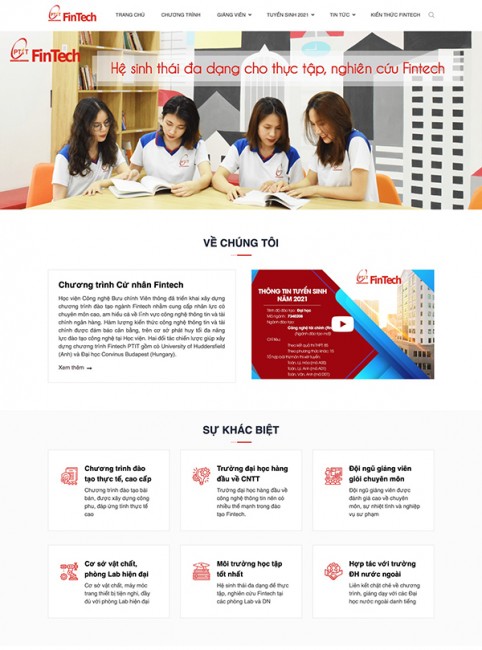 Chính thức ra mắt website Công nghệ Tài chính (Fintech) của Học viện Công nghệ Bưu chính Viễn thông