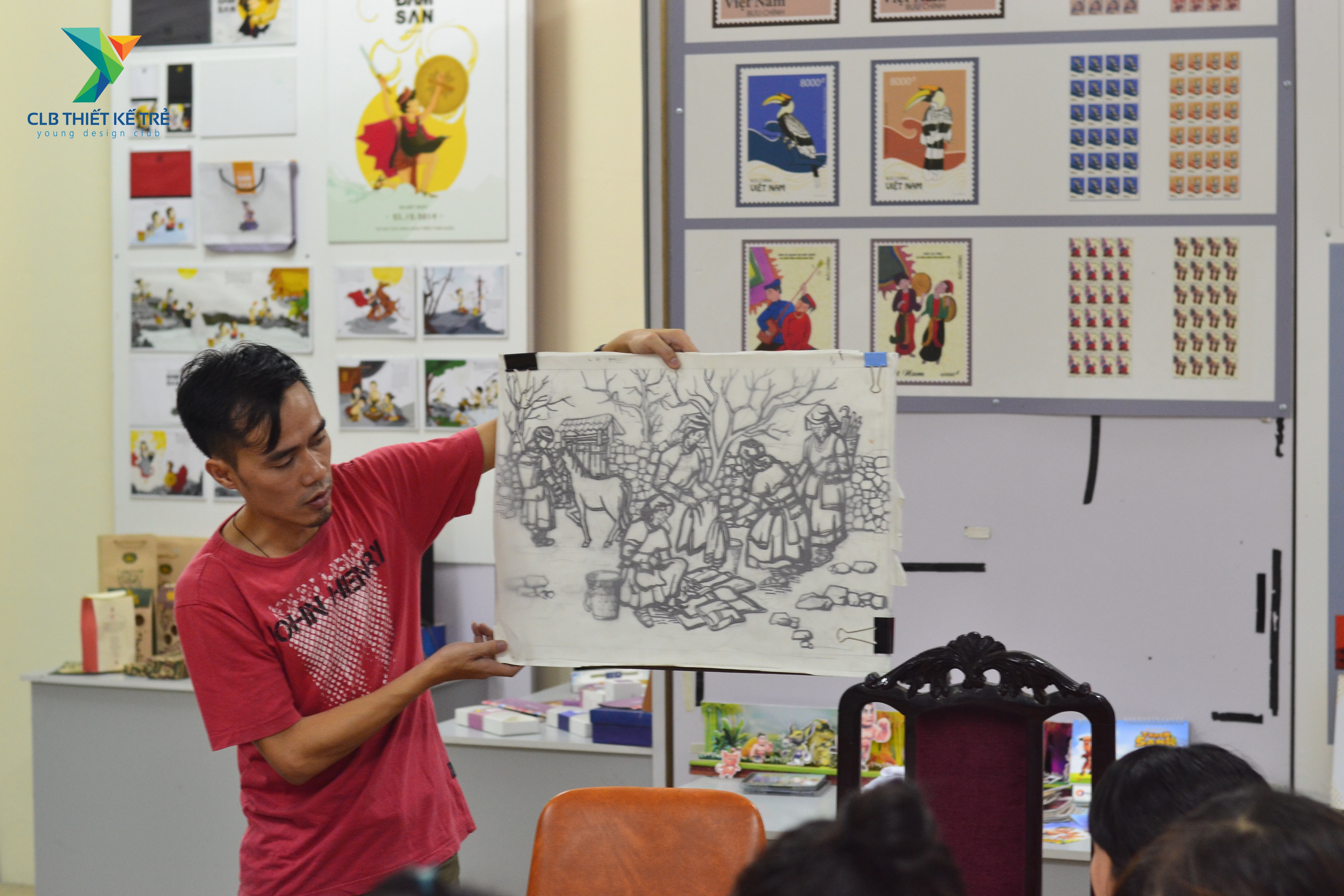 WORK SHOP chủ đề “Tranh khắc gỗ” của Câu lạc bộ thiết kế trẻ Trường ĐHSP Nghệ thuật TW