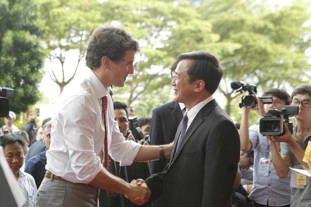 Thủ tướng Cộng hòa Canada, Justin Trudeau thăm và tọa đàm với giảng viên, sinh viên Đại học Tôn Đức Thắng