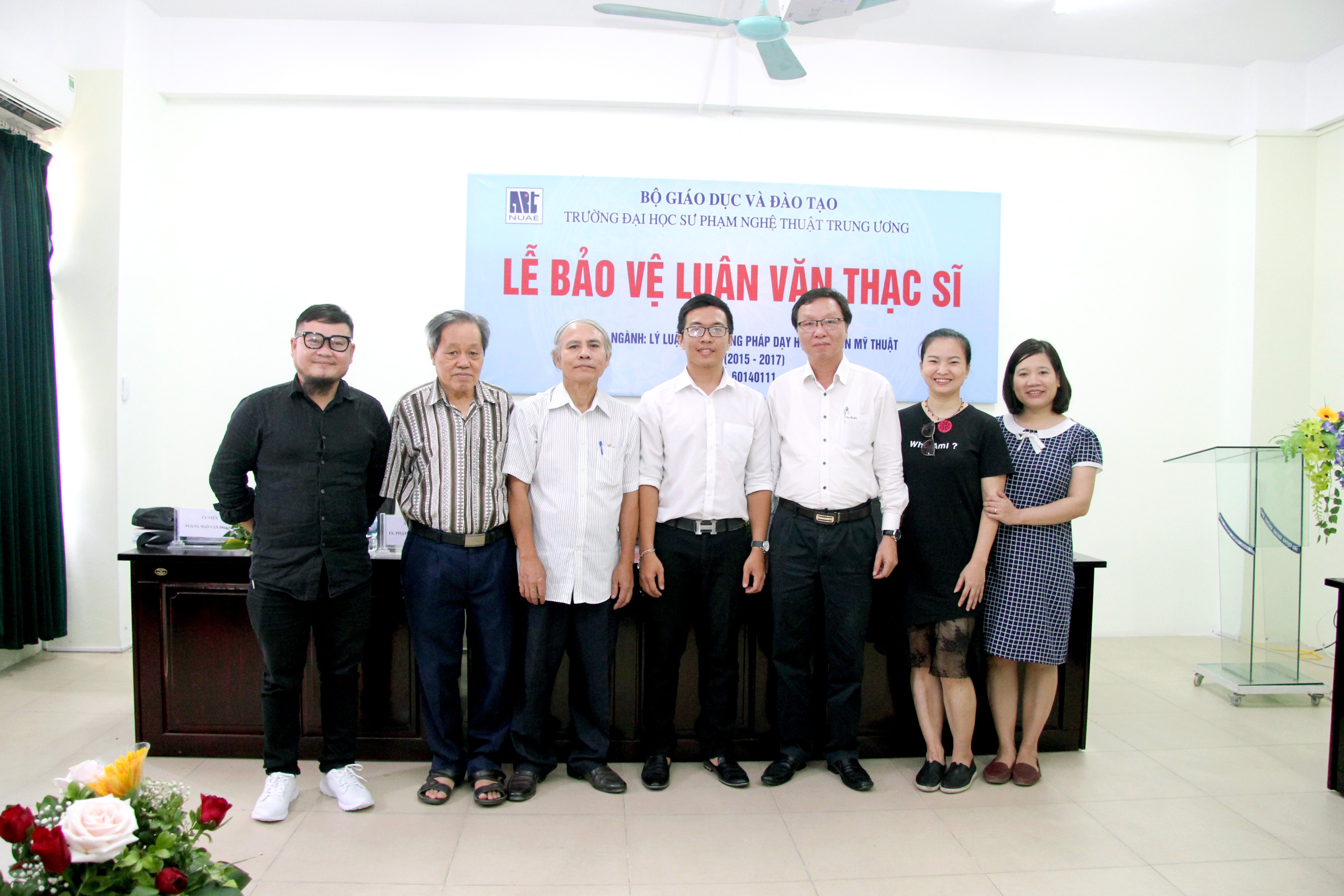 Lễ bảo vệ luận văn của học viên Hoàng Minh Cương, k1 - Chuyên ngành Lý luận và Phương pháp dạy học Bộ môn Mỹ thuật