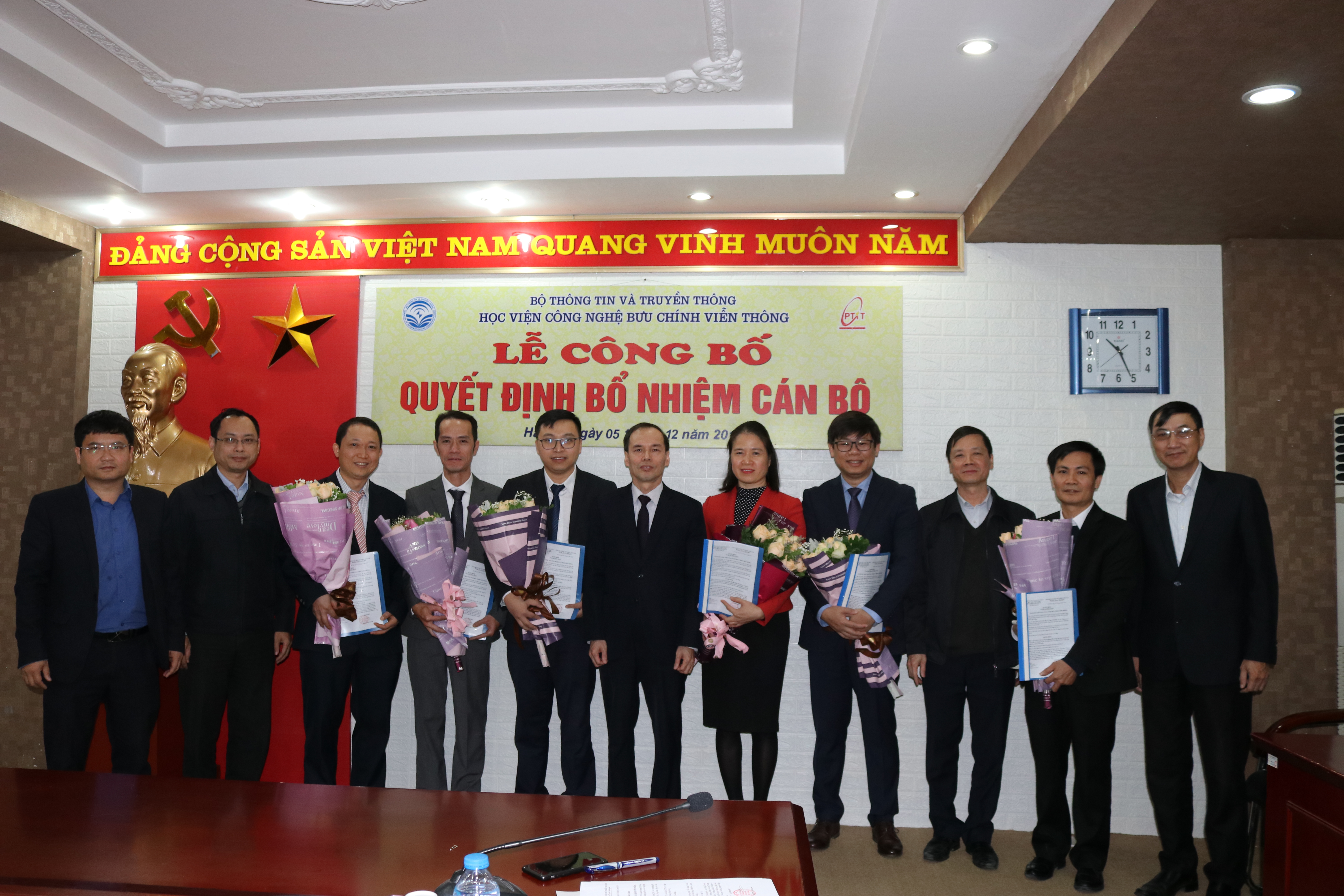 HỌC VIỆN CÔNG NGHỆ BƯU CHÍNH VIỄN THÔNG BỔ NHIỆM 7 CÁN BỘ QUẢN LÝ