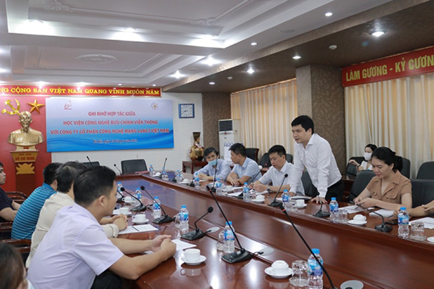 Học viện Công nghệ Bưu chính Viễn thông ký thỏa thuận hợp tác với Công ty cổ phần công nghệ mạng LANCS Việt Nam