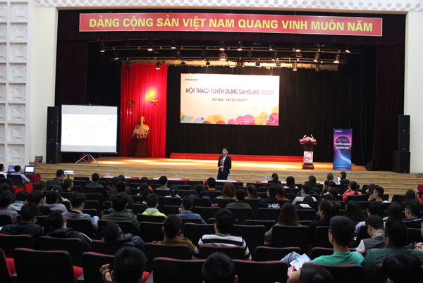 Samsung tiếp tục tuyển dụng sinh viên năm cuối của Học viện vào làm việc ngay từ năm 2017