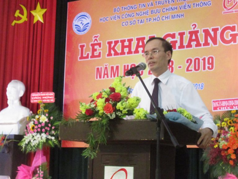 Lễ khai giảng năm học 2018 – 2019 tại Học viện Công nghệ Bưu chính Viễn thông cơ sở thành phố Hồ Chí Minh