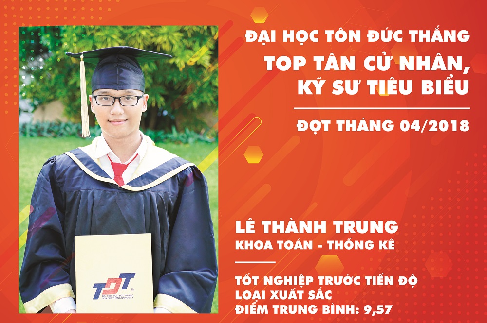 Lê Thành Trung, Thủ khoa đợt tốt nghiệp tháng 04/2018
