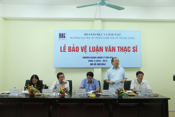 Lễ bảo vệ luận văn Thạc sĩ chuyên ngành Quản lý văn hóa