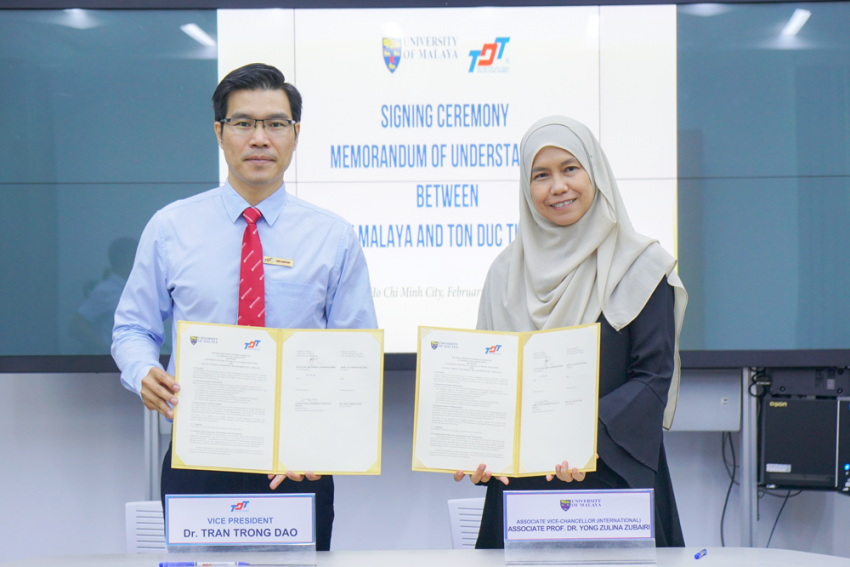 Đại học Tôn Đức Thắng hợp tác toàn diện với Đại học Malaya