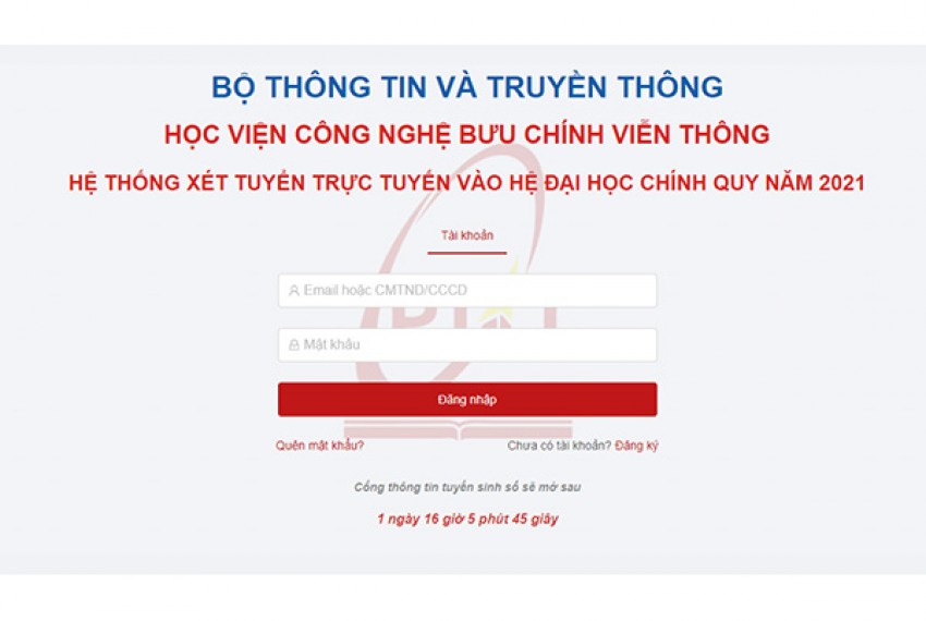 Học viện Công nghệ Bưu chính Viễn thông mở cổng đăng ký xét tuyển theo phương thức kết hợp từ ngày 15/4