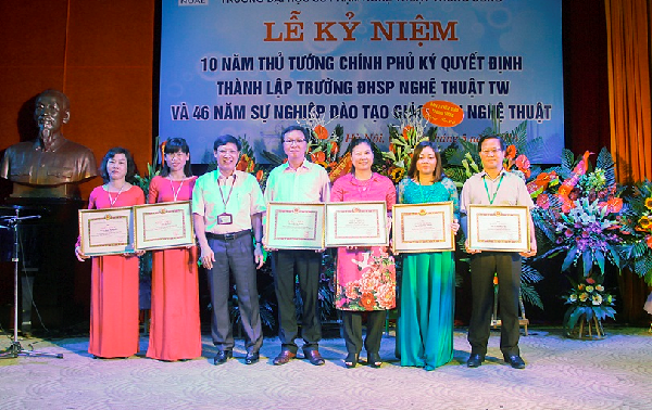 Lễ kỷ niệm 10 năm Thủ tướng Chính phủ ký Quyết định thành lâp Trường ĐHSP Nghệ thuật TW và 46 năm sự nghiệp đào tạo giáo viên nghệ thuật